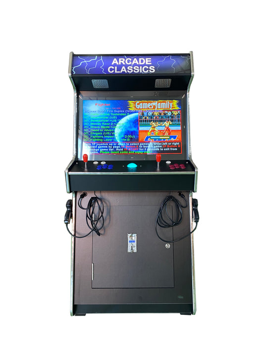 2 PLAYER STANDUP Arcade Machine With 2 shooting Guns 4600 Games Multi-cade  Upright Retro Cabinet Black