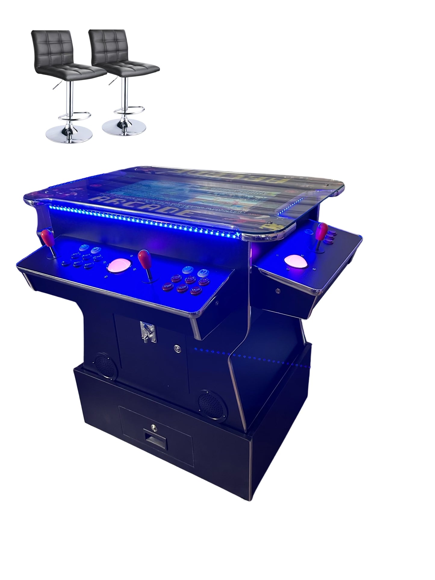 Cocktail Arcade Tilt lift up Arcades With Riser machine Retro Commercial Grade 4600 Games