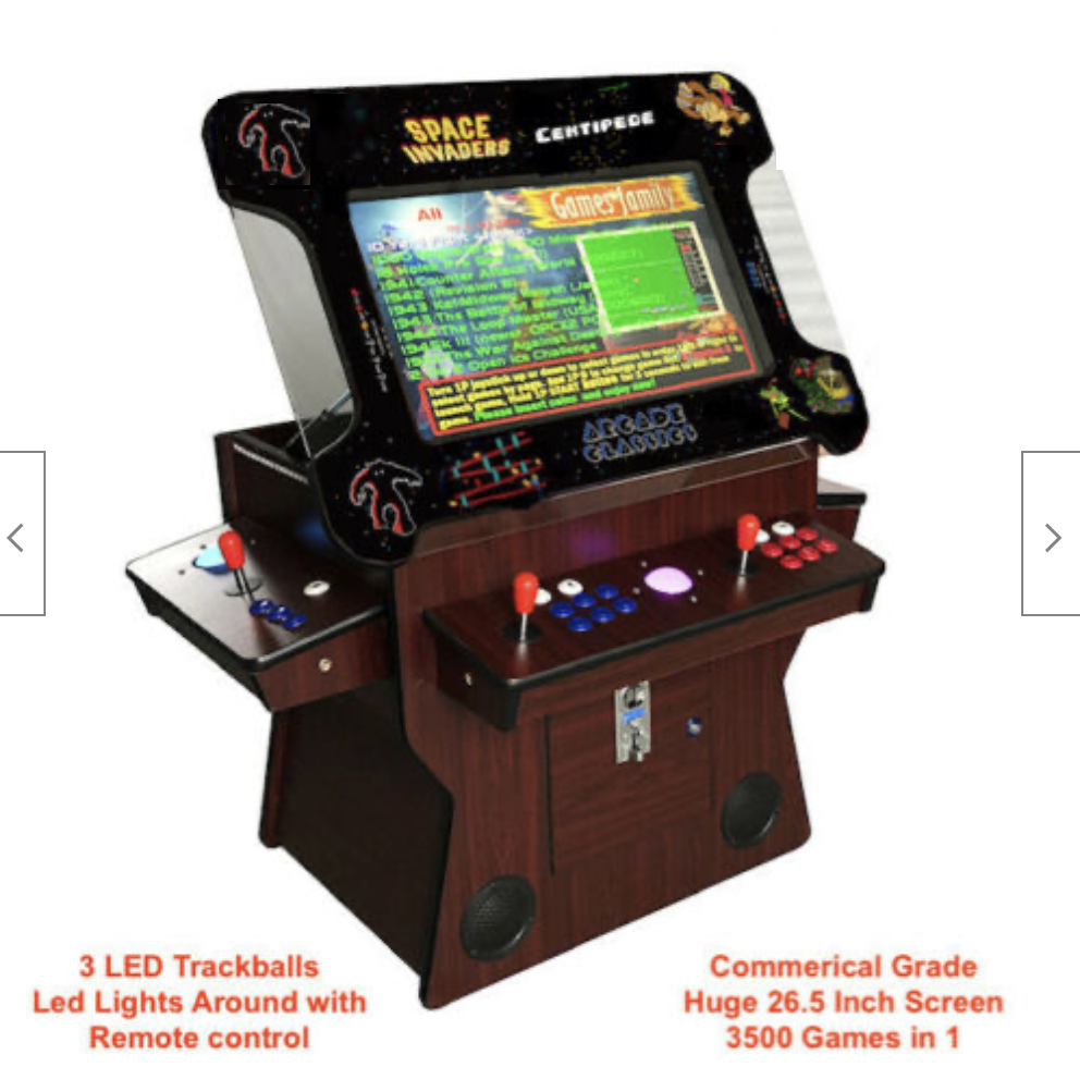 Dark Wood Cocktail Arcade Machine 3505 Games Tilt Up Retro Multi-cade Retro Classic Games Table
