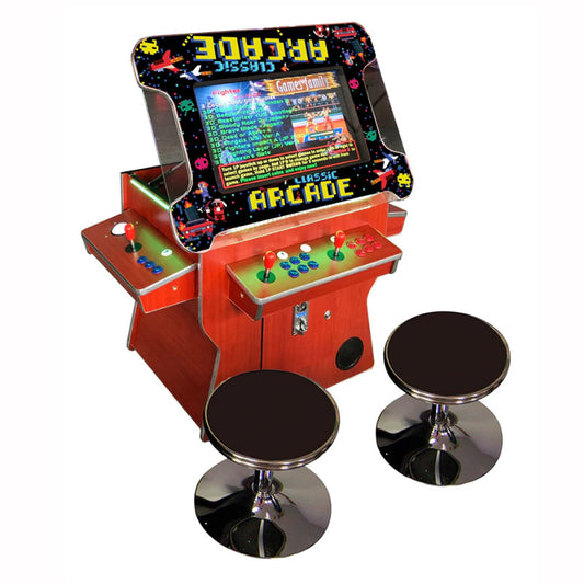 Abvideo arcades Cocktail Arcade Machine 3505 Tilt Up Wood Retro Wood