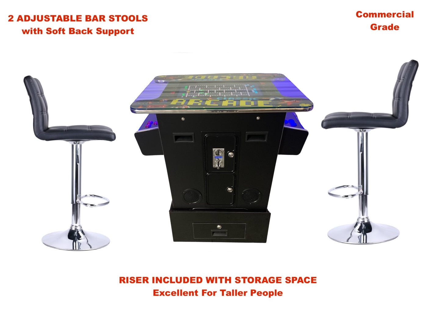 Riser Combo 412 Arcade Commercial Cocktail Table Machine