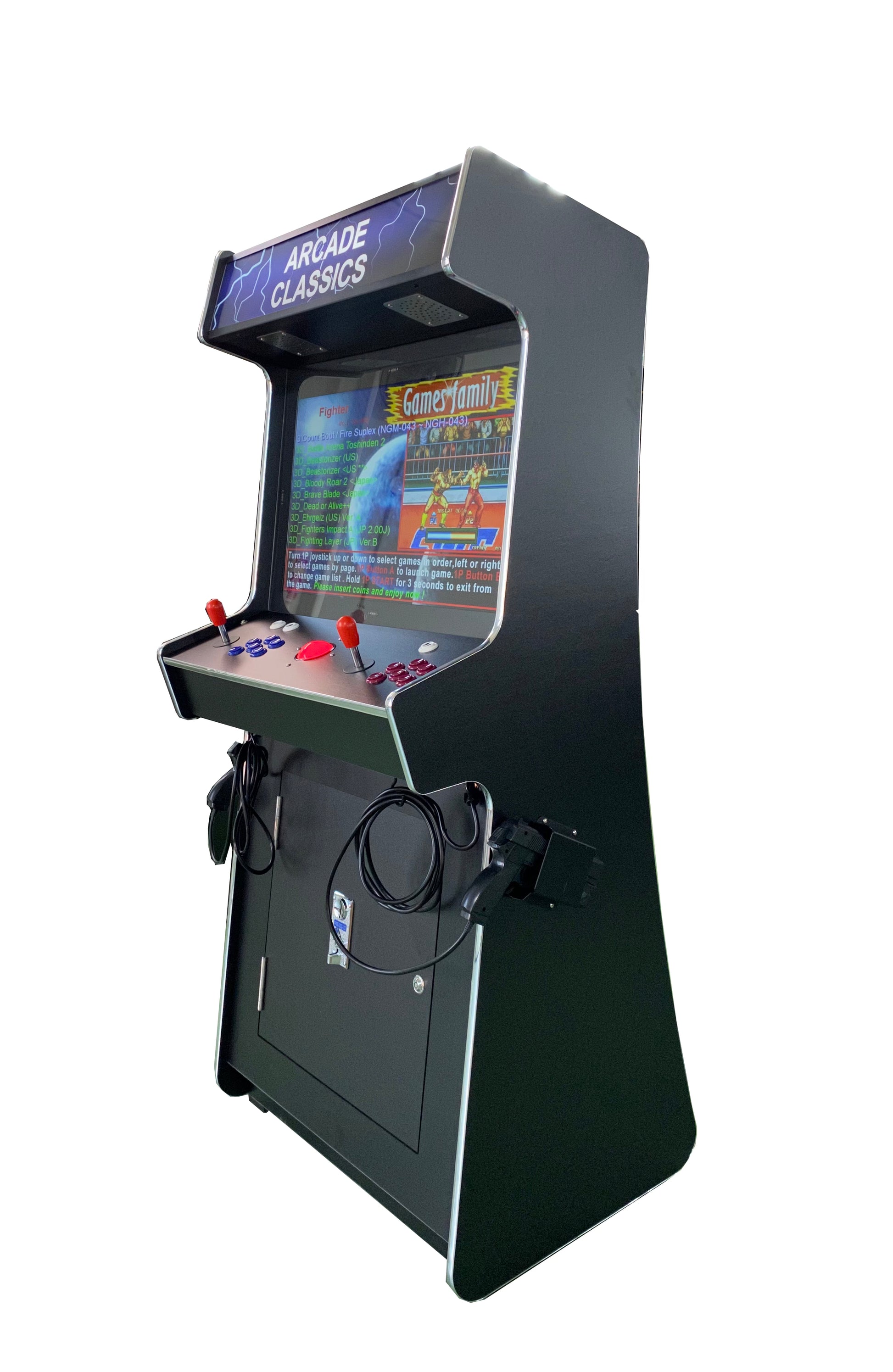 2 PLAYER STANDUP Arcade Machine With 2 shooting Guns 4600 Games Multi ...