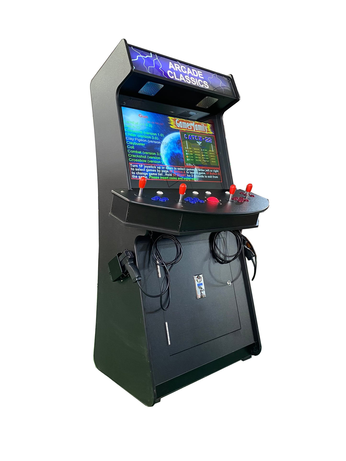4 Player Standup Arcade Machine 3505 Retro Multi Cade Games – ABVIDEOARCADES