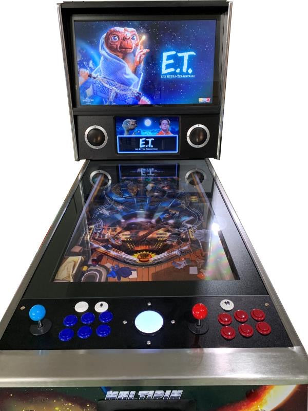 ABVIDEOARCADES Virtual Pinball 1300 PINBALL Games in 1 AND 307 classic 80s games with trackball- Full Size Machine