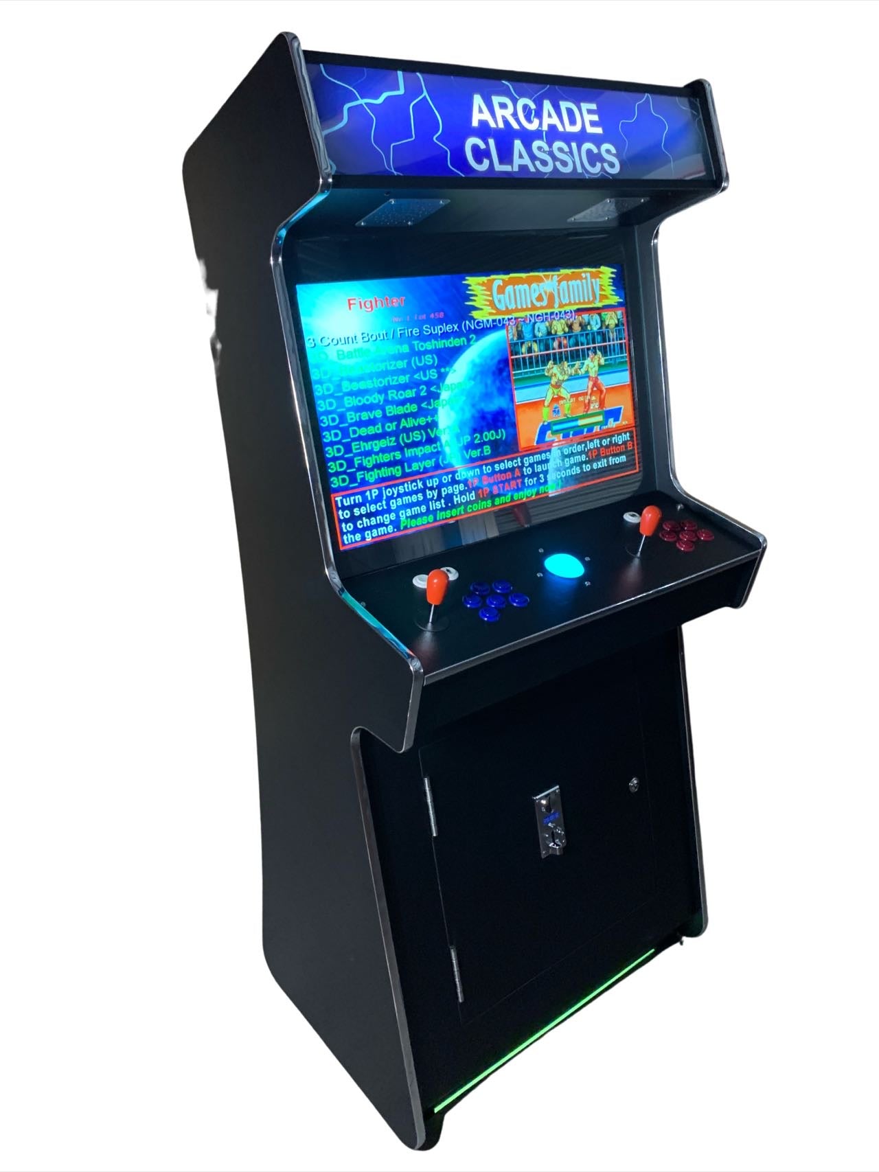 2 PLAYER STANDUP Arcade Machine 4600 Games Multi-cade  Upright Retro Cabinet Black