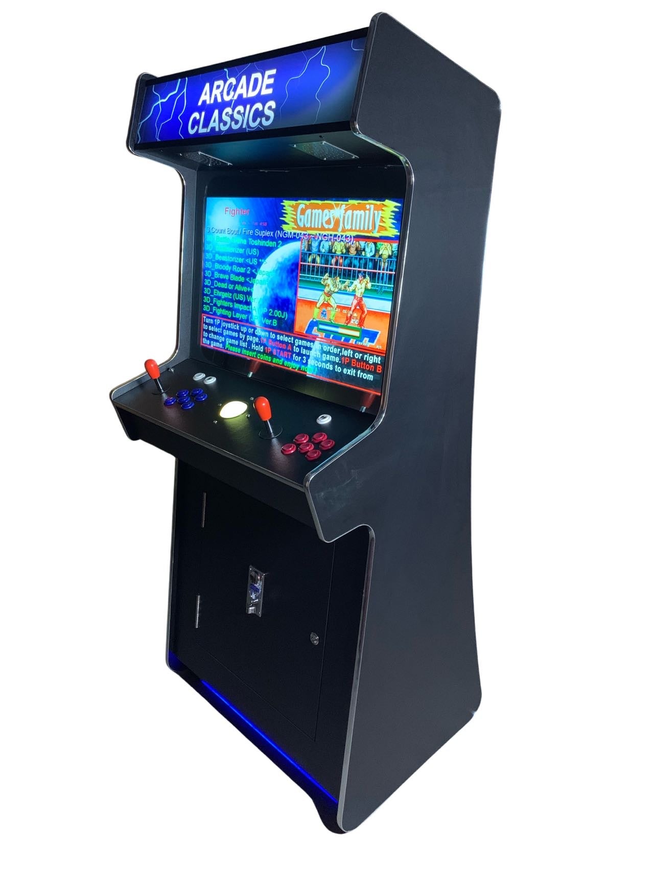 2 PLAYER STANDUP Arcade Machine 4600 Games Multi-cade  Upright Retro Cabinet Black