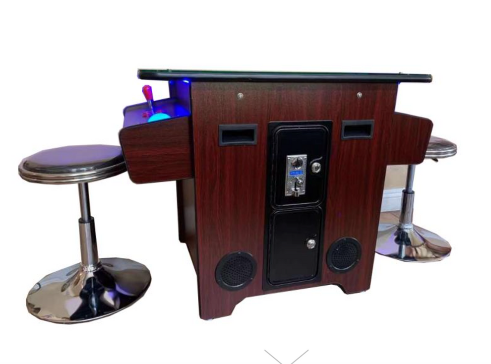 412 Cocktail Arcade Machine TRACK BALL DARK WOOD – ABVIDEOARCADES