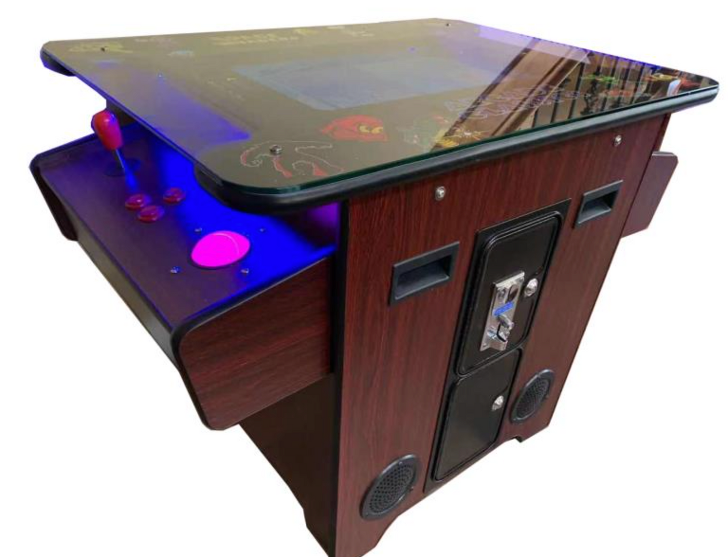 cocktail table machine trackball arcade 412 games (close up)