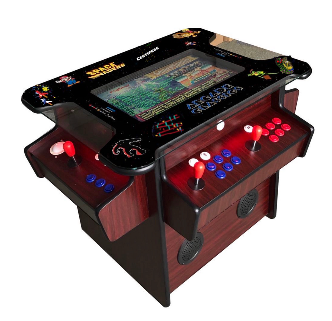 Cocktail Table Arcade 4600 Games Dark Wood – ABVIDEOARCADES