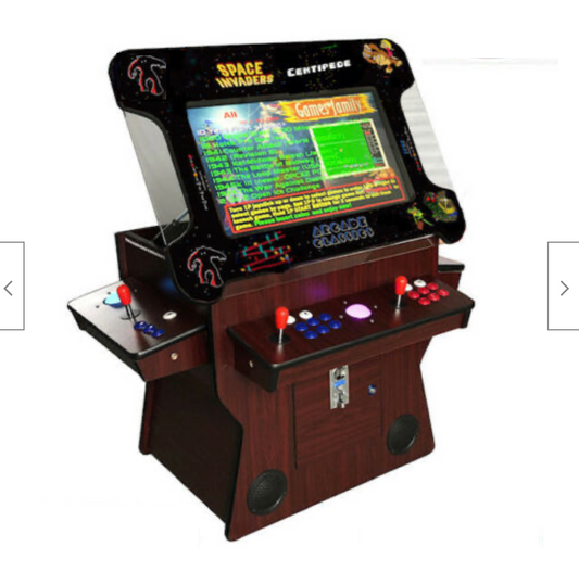 Abvideo arcades Cocktail Arcade Machine 3505 Tilt Up Wood Retro