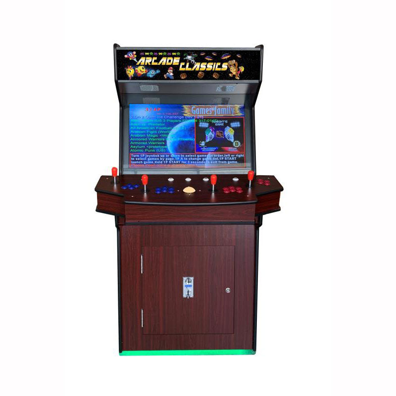 Dark Wood 4 Player Standup Arcade Machine 3505 Classic Games